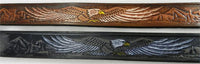 NAME BELT EAGLE SPREAD-PAINTED