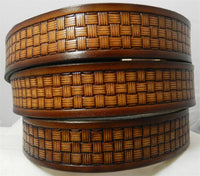 BELT EMBOSSED SQUARE BASKETWEAVE