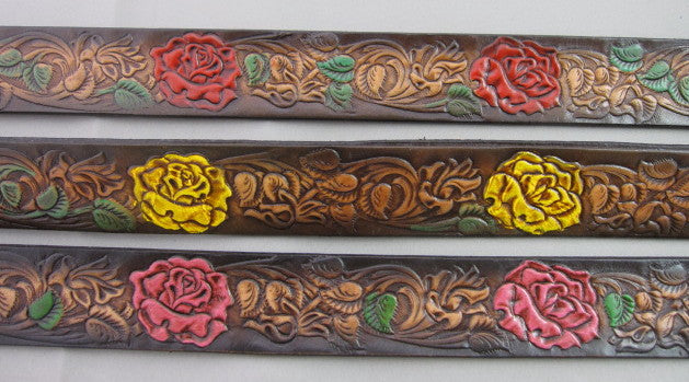 Leather name belt,Gavere Leather,High Springs Florida,Fort  display picture 1