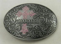 COWGIRL UP OVAL BUCKLE
