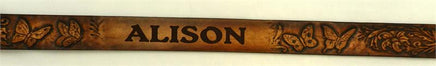 Engraved Kids Leather Belt - High-Quality Western Style with Name Customization