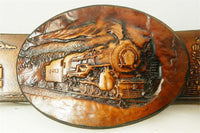 TRAINS BELT & BUCKLE SET