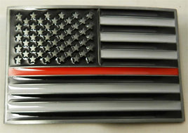 FLAG THIN RED LINE BUCKLE