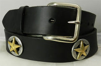 CONCHO BELT 3D GOLD STAR