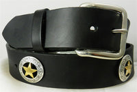 CONCHO BELT GOLD TEXAS STAR