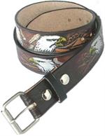 EMBOSSED LEATHER BELTS