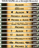 LEATHER NAME BRACELETS