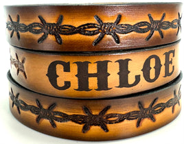 KIDS NAME BELT BARB WIRE