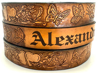 KIDS NAME BELT BUTTERFLY/HEARTS