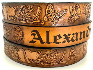 KIDS NAME BELT BUTTERFLY/HEARTS