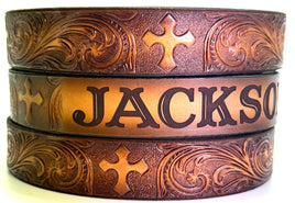 KIDS NAME BELT CROSS WESTERN