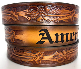 NAME BELT OAK LEAF and ACORNS