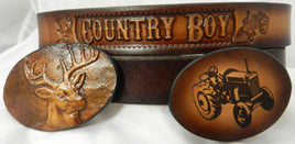 KIDS COUNTRY BOY BELT & BUCKLE SET