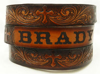 KIDS NAME BELT CROSS WESTERN