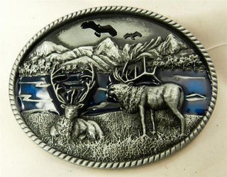 ELK MOUNTAIN SCENE BUCKLE