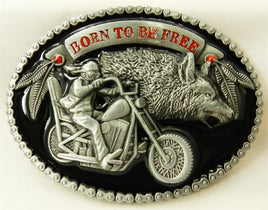 MOTORCYCLE / WOLF BUCKLE