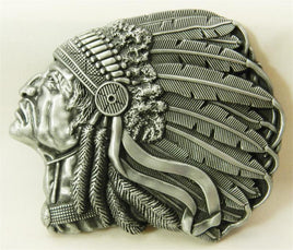 INDIAN CHIEF PROFILE BUCKLE