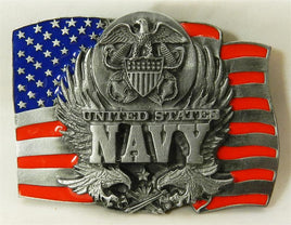 US NAVY on FLAG BUCKLE