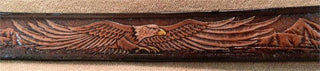 BELT SPREAD EAGLE SCENE PAINTED