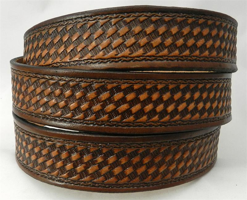 Basketweave Belt | GavereLeather.net| Gavere Leather display picture 3