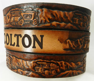 KIDS NAME BELT DUMP TRUCKS