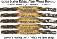 RELIGIOUS WOVEN BRACELETS