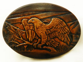 LEATHER EAGLE ON BRANCH