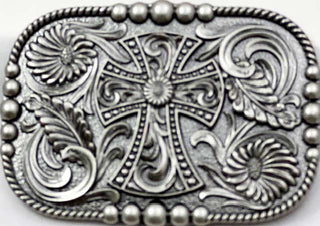 CROSS BUCKLE ROPE EDGE