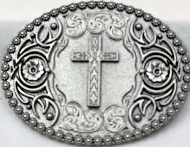 Cross Belt Buckle 3 – Western Christian Buckle | Gavere Leather
