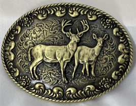 BUCKS ON BRONZE OVAL