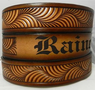NAME BELT WESTERN CURVES
