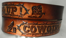 NAME BELT COWGIRL UP