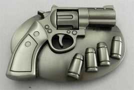 REVOLVER w/ BULLETS BUCKLE