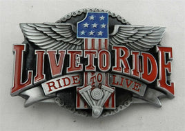 LIVE TO RIDE BUCKLE