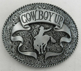 COWBOY UP BRONCO BUCKLE