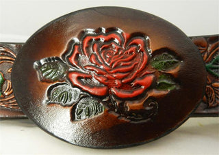 LEATHER BUCKLE ROSE