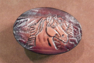 Kids Horsehead Buckle Leather
