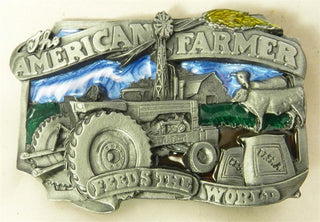 FARMER FEEDS WORLD BUCKLE