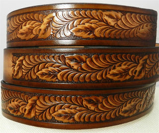 NAME BELT WESTERN LEAVES