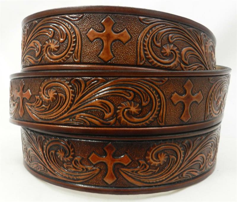 Beautiful brown leather CROSS BELT Nocona® Ladies main image 3