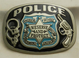 OCCUPATION POLICE PROTECT and SERVE BUCKLE