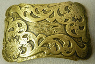 BRASS WESTERN SCROLL