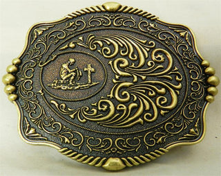 COWBOY AT CROSS BRONZE