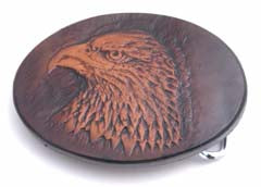 LEATHER BUCKLE EAGLE HEAD