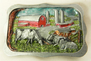 FARM BUCKLE COWS