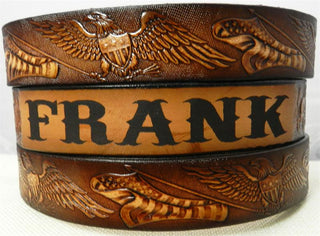 KIDS NAME BELT EAGLE FLAG