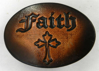 LEATHER BUCKLE FAITH