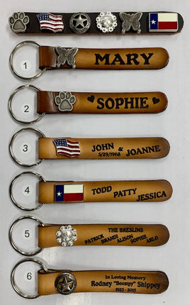 KEY RINGS LONG WITH CONCHO