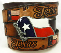 TEXAS NAME BELT/BUCKLE SET