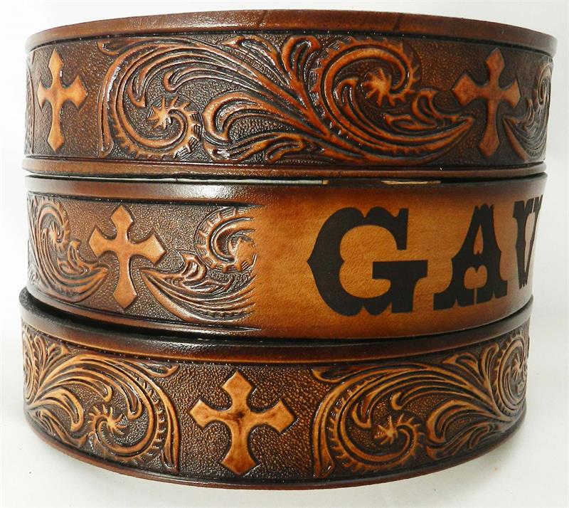 Baosity Mens PU Leather Long Belt Casual Carpenter Letters Buckle Belt Waistband Decor Cool Cowboy Accessories